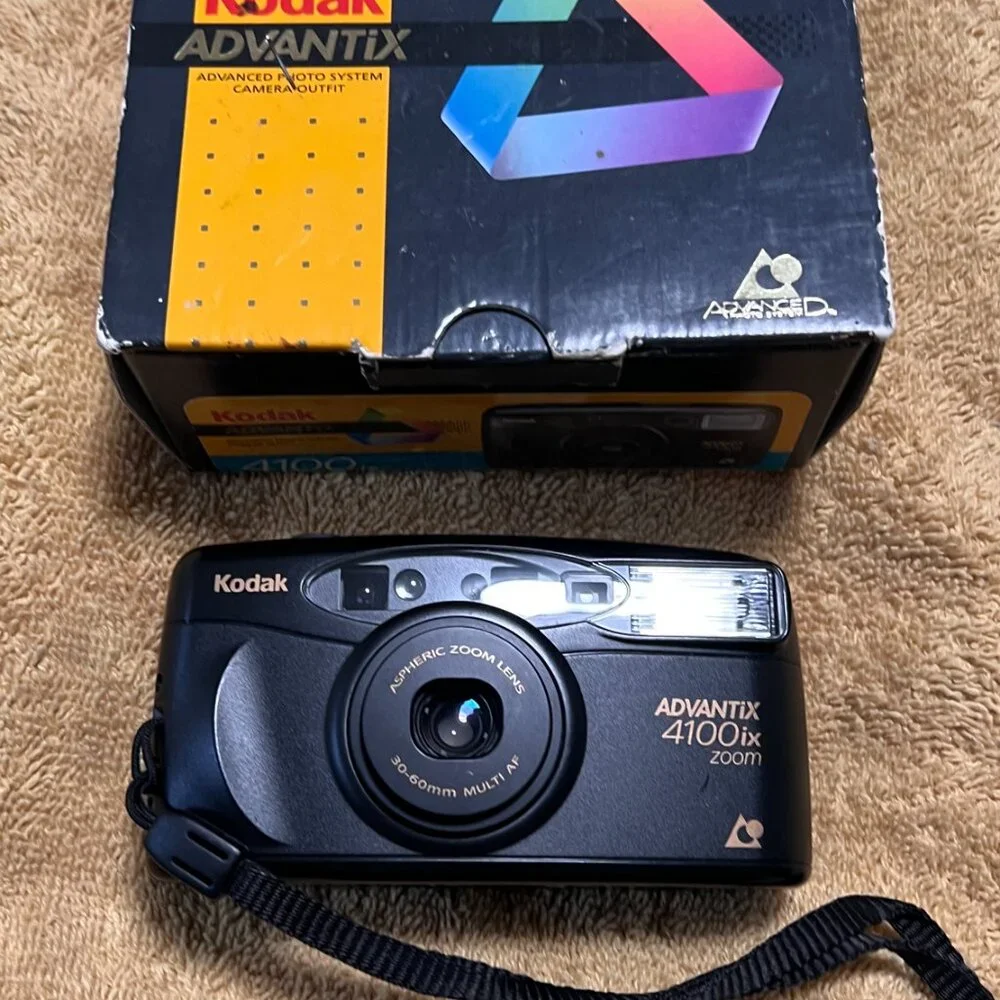 Kodak Advantix 4100ix Zoom APS Film Camera – Tested & Working – Boxed – Excellen